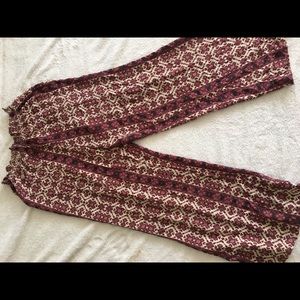 Brandy Melville pattern flowy pants
